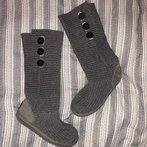 UGG Women’s Classic Cardy Tall Boots! Grey! Size 8